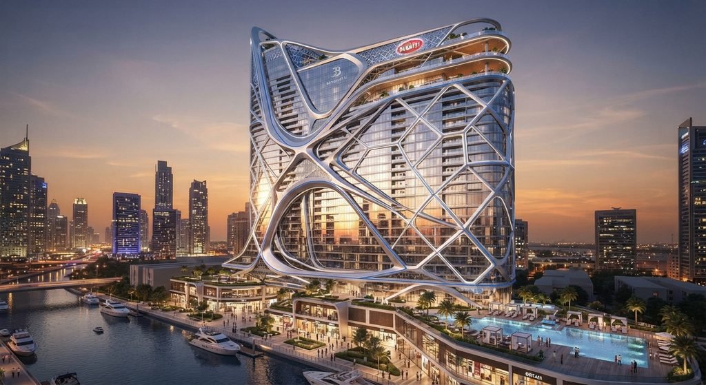 بوغاتي ريزيدنسز (Bugatti Residences): أول مشروع سكني يحمل علامة بوغاتي التجارية في العالم.